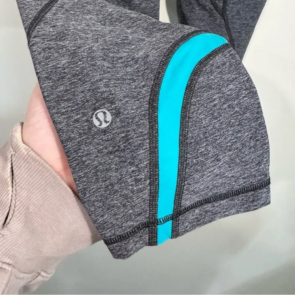 Lululemon Marled Grey Athletic Capri Leggings